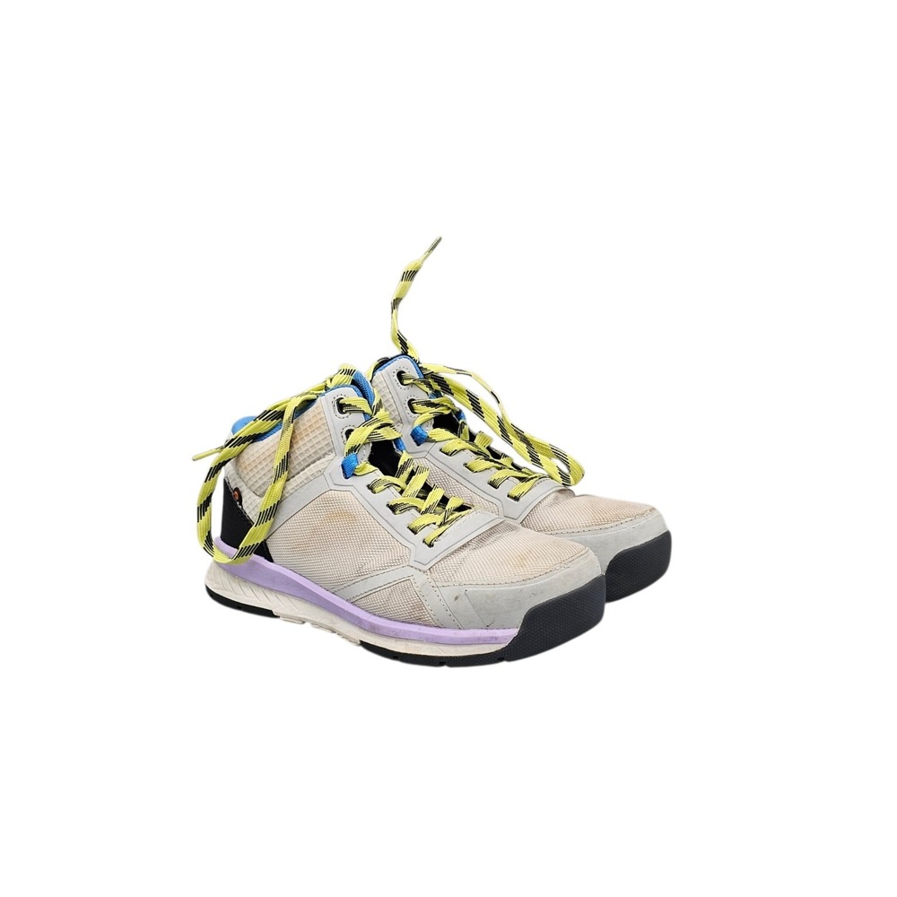 Bogs Womens Sandstone Mid White Composite Safety Toe Boots 6 78993CT-066